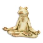 Kunststeinfigur Yogafrosch, Breite 65,5 cm, Dekofigur, Gartenfigur, AN ANTIQUE STYLE MGO SCULPTURE OF A MEDITATING FROG