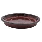 Unterteller, glasiert, rund, rot, Untersetzer, Glasurteller, Rundteller