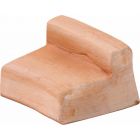 Galestro Terracotta, Piedino Rotondo Zeppa, Topffuß, Fußuntersetzer, gerundet