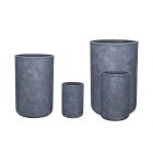 Pflanzvase RusticLine - Fiberzement - rund - grau