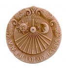 Galestro Terracotta, Meridiana Astri, Wandbild Astrologie, Sonne, Mond, Sonnenuhr, Dekoration, Relief