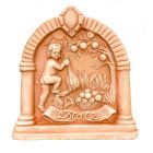 Galestro Terracotta, Pannello 4 Stagioni Estate, Wandbild Sommer, Vierjahreszeitenmotiv, Putte, Dekoration, Relief