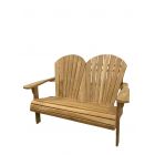 Gartenbank, Teakbank, Zweisitzer, Adirondack, Gartenmöbel