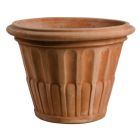 Impruneta Terracotta, Vaso Baccellato, Blumentopf, Pflanztopf, Topf, Gefäß