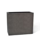 Blumenkasten EasyLite Lyma, Fiberglas, rechteckig, antikbraun, Gartengefäß, Pflanzkasten, Rechtecktopf