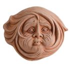 Impruneta Terracotta, Vento, "Der Wind", Windfigur, Wandmaske, Wandbild, Terracottadekoration, Wanddekoration, Gartendekoration