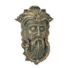 Gusseisen-Türklopfer Wikinger-Gesicht, Höhe 25 cm, A CAST IRON VIKING FACE DOOR KNOCKER