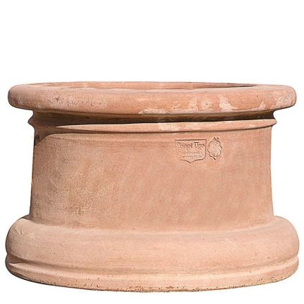 Impruneta Terracotta, Base Cilindrica Festonata, Basis, Sockel
