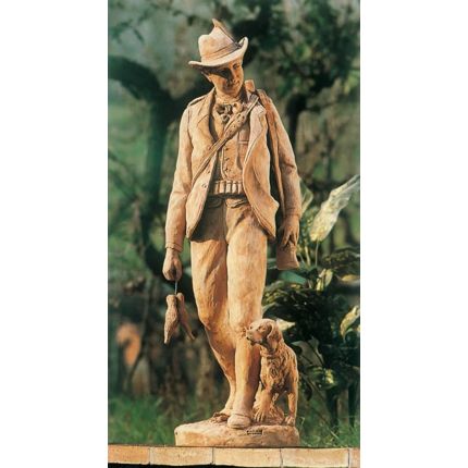 Impruneta Terracotta, Statua Cacciatore, Figur, Jäger