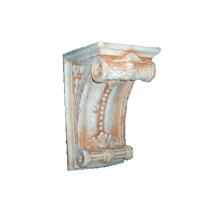 Galestro Terracotta Säule oder Sockel – Mensola Rocchetto – H 42 × D 25 × L 25 cm