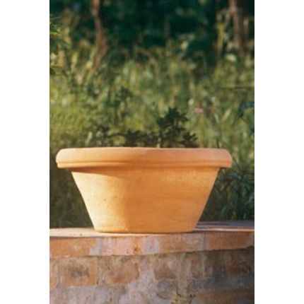 Impruneta Terracotta, Cassetta scannellata, rechteckiges Pflanzgefäß