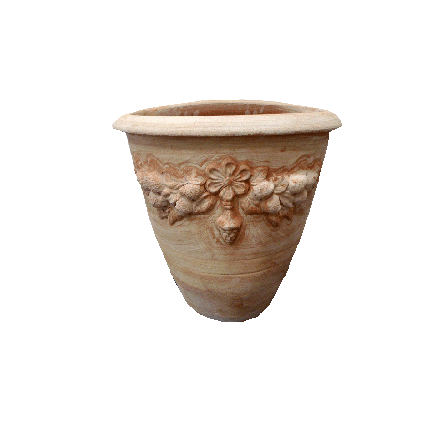 Galestro Terracotta Wandgefäß – Tasca Da Parete Limoni – H 45 × D 34 × L 50 cm