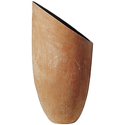 Impruneta Terracotta, Futura, moderner, schlichter Pflanztopf, Blumentopf, Vase