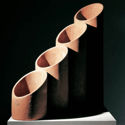 Impruneta Terracotta, Sinfonia, Pflanztöpfe in verschiedenen Höhen, Blumentopf, Vase, Topf