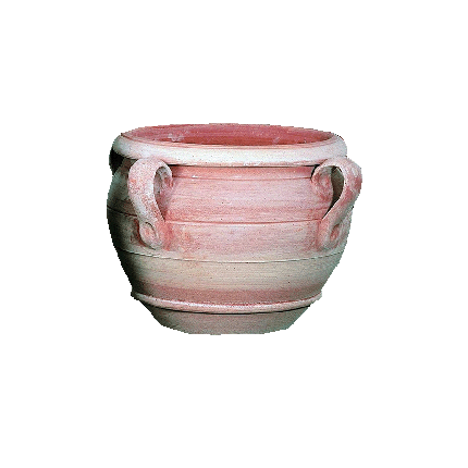 Galestro Terracotta Pflanzgefäß – Olla Con Quattrom Manici