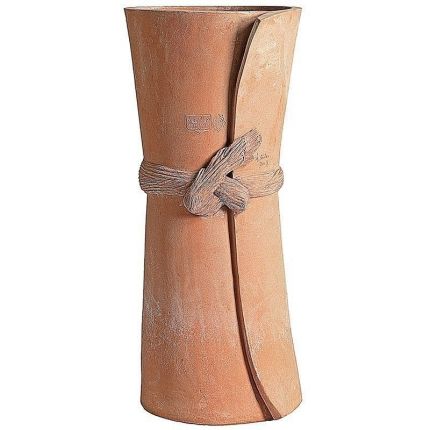 Impruneta Terracotta, Rolle´fascia fieno, runder Pflanztopf, Blumentopf, Vase