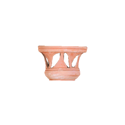 Galestro Terracotta Leuchte – Coprilampada Con Foglia – H 20 × D 30 cm
