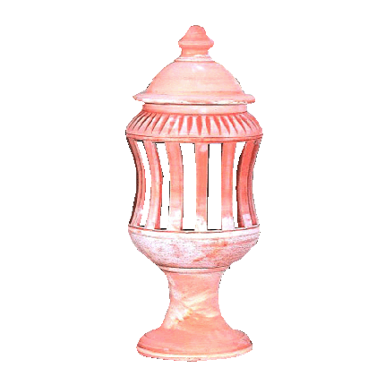Galestro Terracotta Leuchte – Coprilampada Rocchetto Bastoni – H 80 × D 33 cm