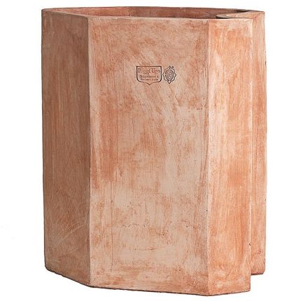 Impruneta Terracotta, Muretto-Follesa Associati, Wandtopf, Ecktopf, kombinierbarer mehreckiger Pflanztopf, Pflanzstein