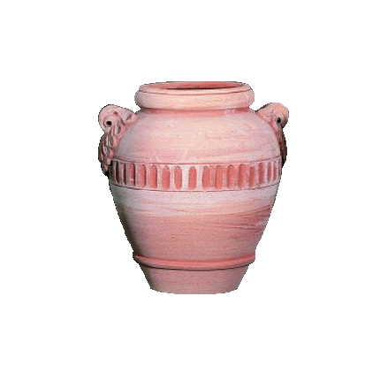 Galestro Terracotta Schirmständer – Coppino Manico Conchiglia – H 50 × D 40 cm
