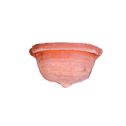 Galestro Terracotta Wandgefäß – Tasca Liscia – H 20 × D 17 × L 36 cm