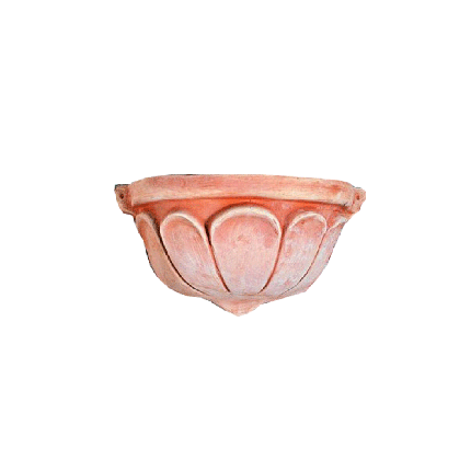 Galestro Terracotta Wandgefäß – Tasca Tulipano – H 20 × D 17 × L 36 cm