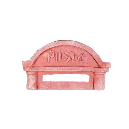 Galestro Terracotta Terracotta-Dekoration – Frontalino Per Cassetta Della Posta – H 15 × L 26 cm