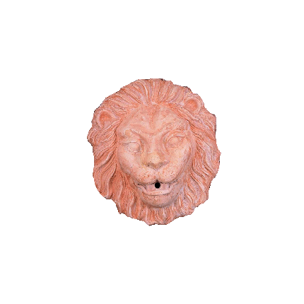 Galestro Terracotta Brunnen oder Becken – Leone Per Fontana – H 50 × L 45 cm