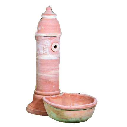 Galestro Terracotta Brunnen oder Becken – Fontana Centro Giardino