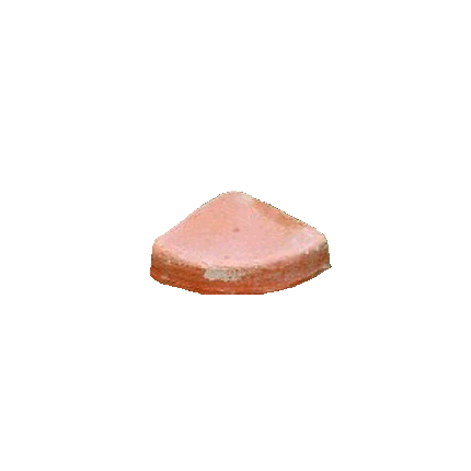 Galestro Terracotta Gartenaccessoire – Triangolino – H 3 × D 9 × L 12.0 cm