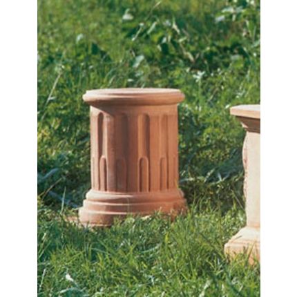 Impruneta Terracotta, Home Produkte, Garten, Ornamente, Colonnetta baccellata, Säule, Podest, Sockel