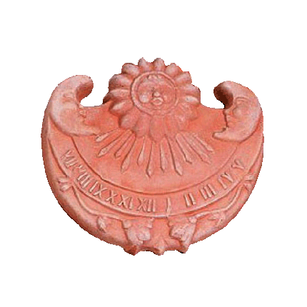 Galestro Terracotta Terracotta-Dekoration – Meridiana – H 25 × L 28 cm