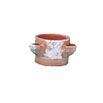 Galestro Terracotta Wandgefäß – Cilindro Componibile A Tre Tasche – H 20 × D 25 cm