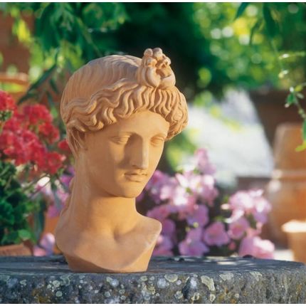 Impruneta Terracotta, Testa, Donna, Greca, Büste