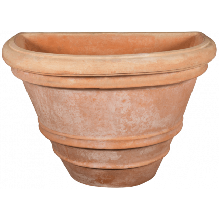 Impruneta Terracotta, Mezzo Vaso Orlato, Pflanztopf 