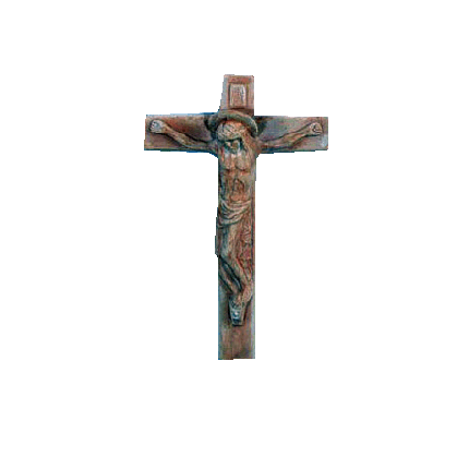 Galestro Terracotta Terracotta-Dekoration – Crocifisso – H 50 × D 33 cm