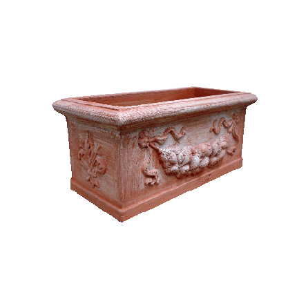 Galestro Terracotta Pflanzkasten – Cassetta Festonata