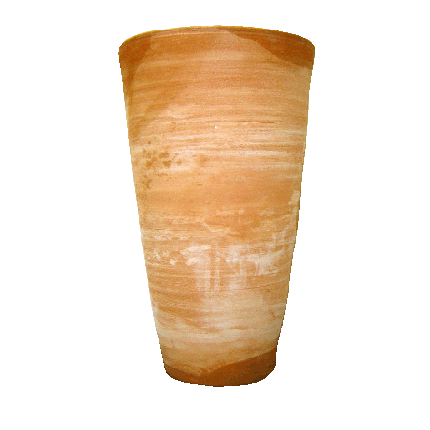 Galestro Terracotta Dekorationsgefäß – Vaso Cono Liscio