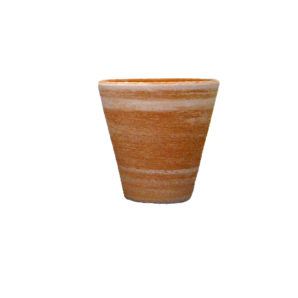 Galestro Terracotta Dekorationsgefäß – Vaso Cono Largo