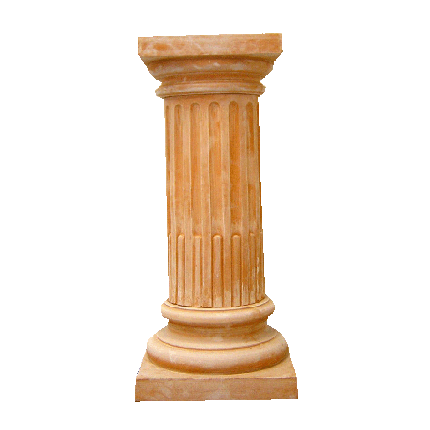 Galestro Terracotta Säule oder Sockel – Colonna Sbaccellata Quadra – H 80 × D 31 × L 31 cm
