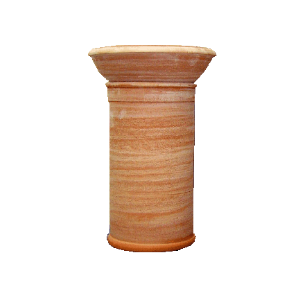 Galestro Terracotta Terracotta-Dekoration – Posacenere Con Ciotola – H 60 × D 40 cm
