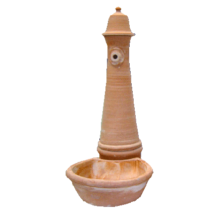Galestro Terracotta Brunnen oder Becken – Fontana Centro Giardino