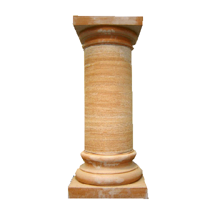 Galestro Terracotta Säule oder Sockel – Colonna Liscia Quadra – H 80 × D 31 × L 31 cm