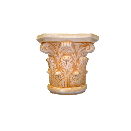 Galestro Terracotta Säule oder Sockel – Capitello Per Tavolo Firenze – H 43 × D 55 × L 55 cm