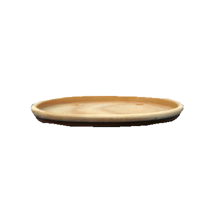 Galestro Terracotta Ovales Pflanzgefäß – Sottovaso Ovale – H 4.5 × D 22.5 × L 41 cm