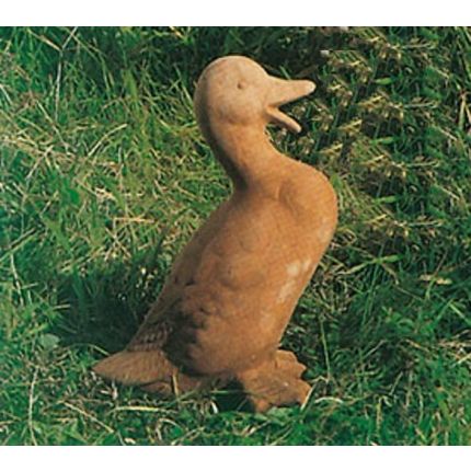 Impruneta Terracotta, Anatra Con becco Aperto, Figur, Ente, Vogel, Tier