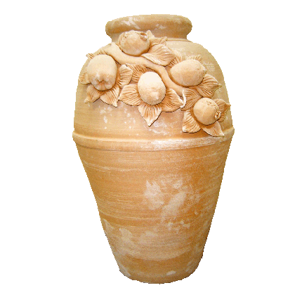 Galestro Terracotta Amphore – Coppo Con Frutta – H 80 × D 50 cm
