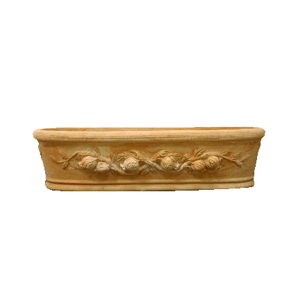 Galestro Terracotta Pflanzkasten – Cassetta Ovale Con Melograno