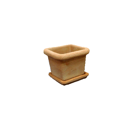 Galestro Terracotta Pflanzkasten – Cassetta Con Sottovaso Quadra