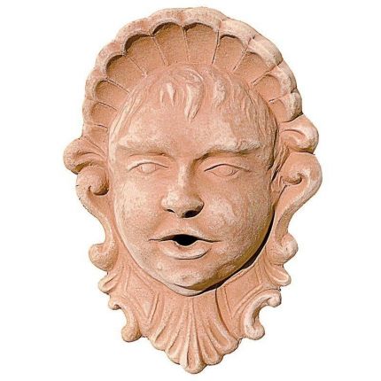 Impruneta Terracotta, Mascherone, Wandbild Wasserspeier, Dekoration, Relief